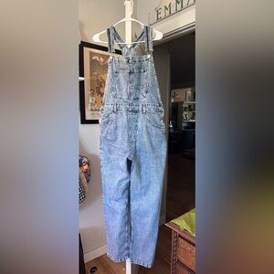 Free People Ziggy Denim Overall - Powder Blue Denim Overalls Sz XL